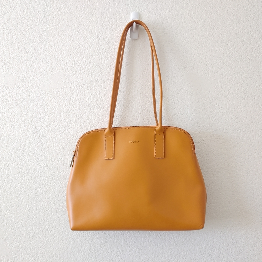 Vintage Tan Furla Handbag